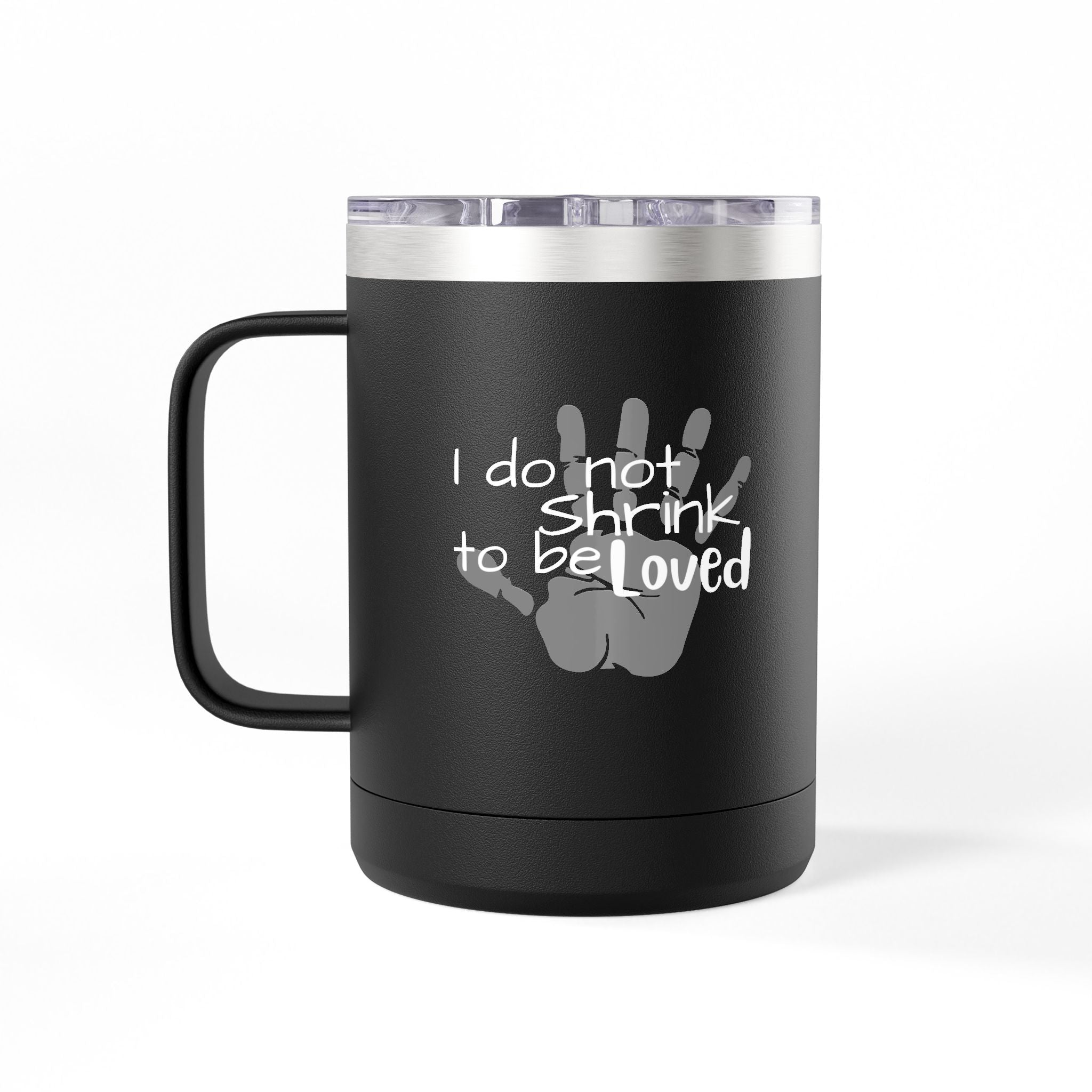 Handprint Mama 15oz Coffee Tumbler Mug Personalized Mom Gift New Mom Keepsake