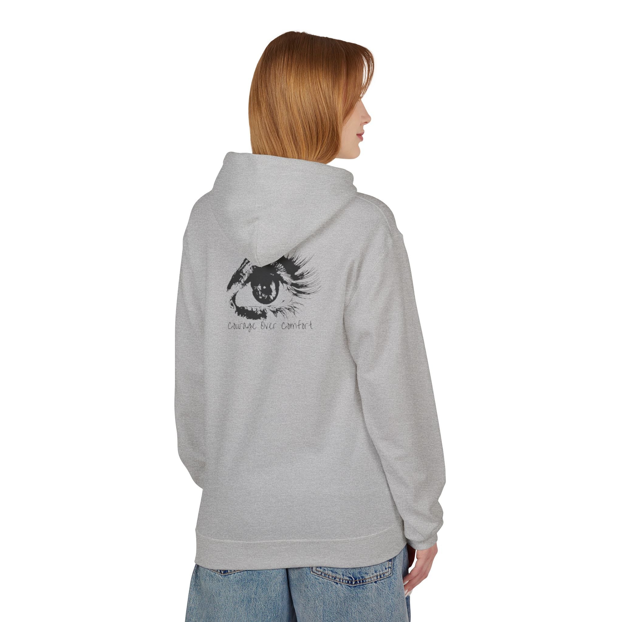 Change Your Control - Eye Sketch Hoodie Minimal Art Pullover