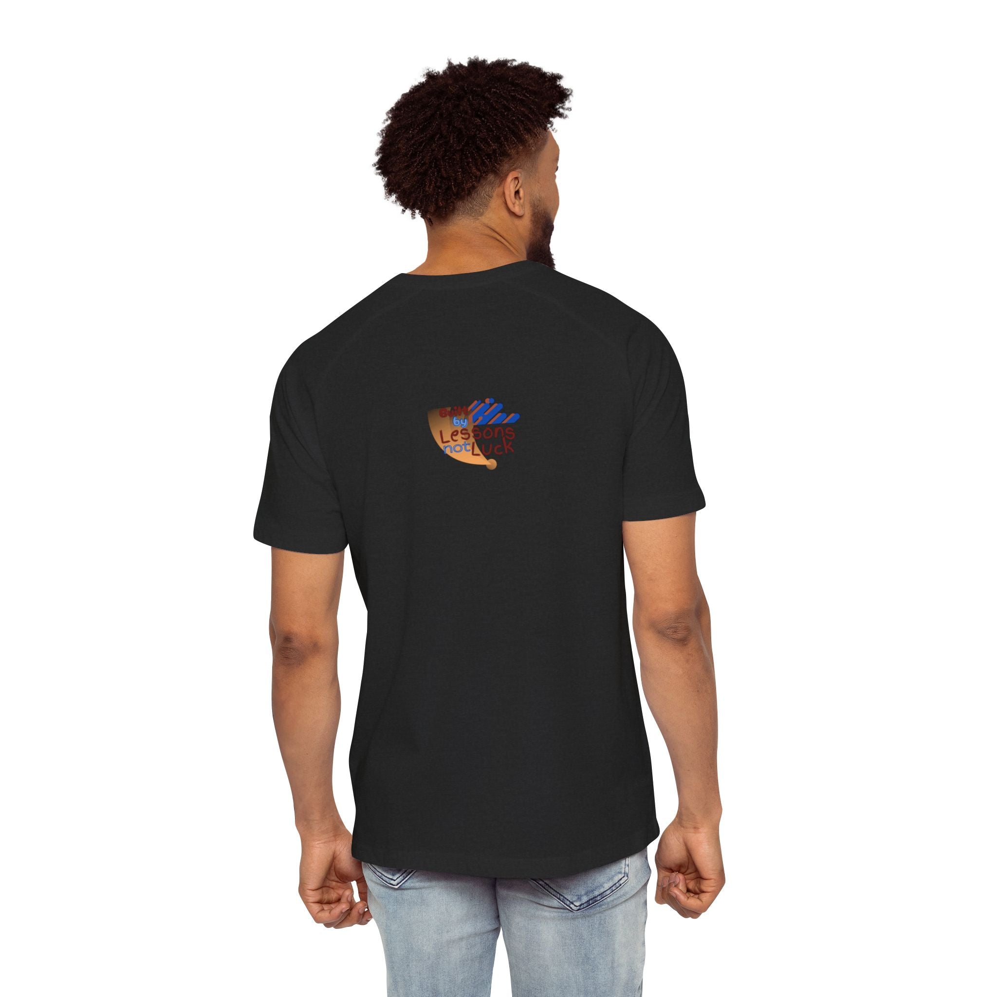 Built By Lessons Not Luck Raglan T-Shirt Motivational Retro Graphic Tee