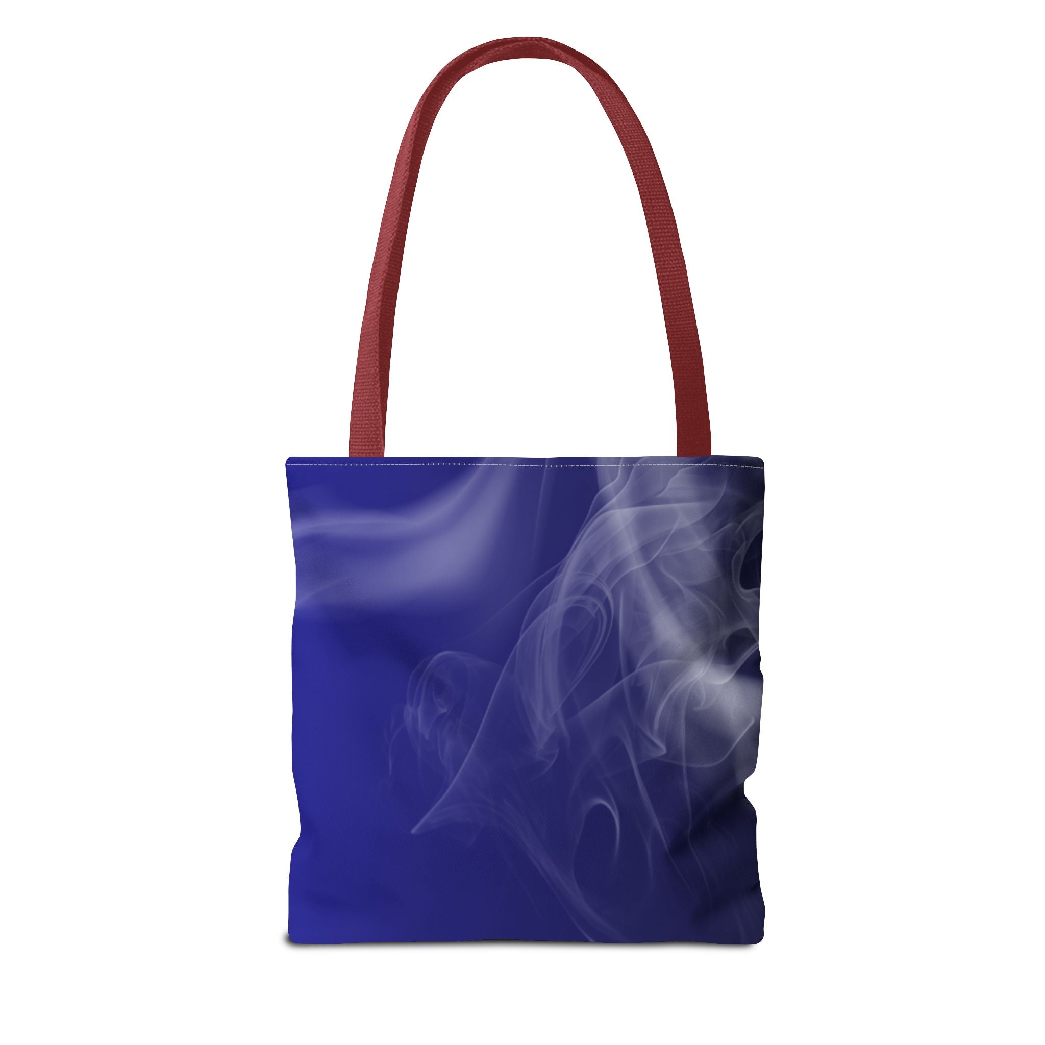 Let the Silence Be Your Power - Blue Floral Quote Tote Bag Inspirational Canvas Tote