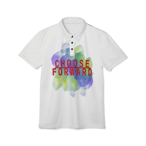 Choose Forward Polo Shirt — Motivational 'Choose Forward' Polo
