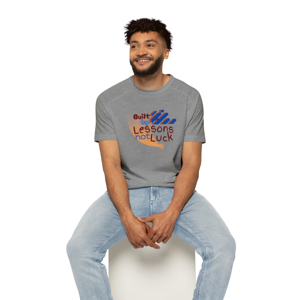 Built By Lessons Not Luck Raglan T-Shirt Motivational Retro Graphic Tee