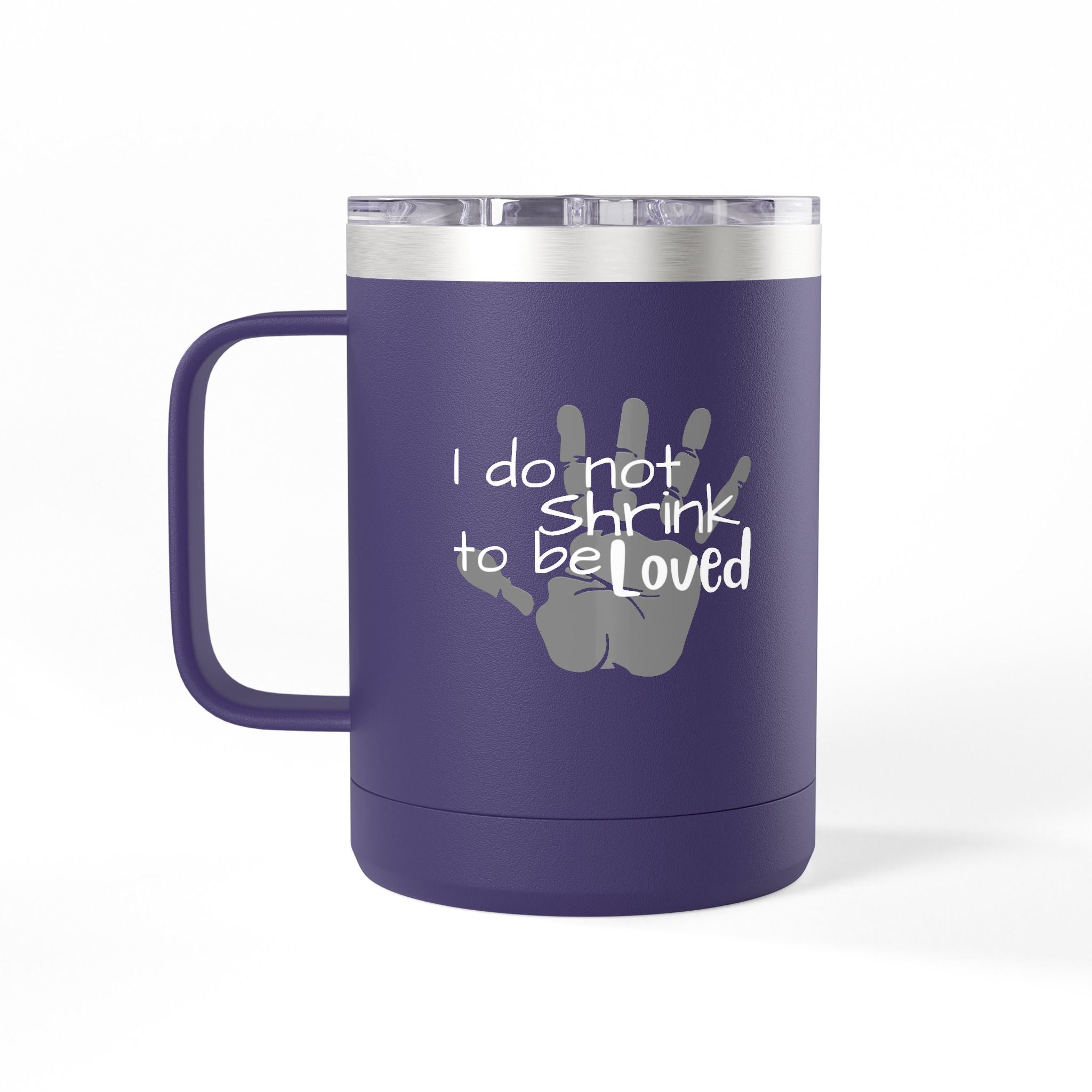 Handprint Mama 15oz Coffee Tumbler Mug Personalized Mom Gift New Mom Keepsake
