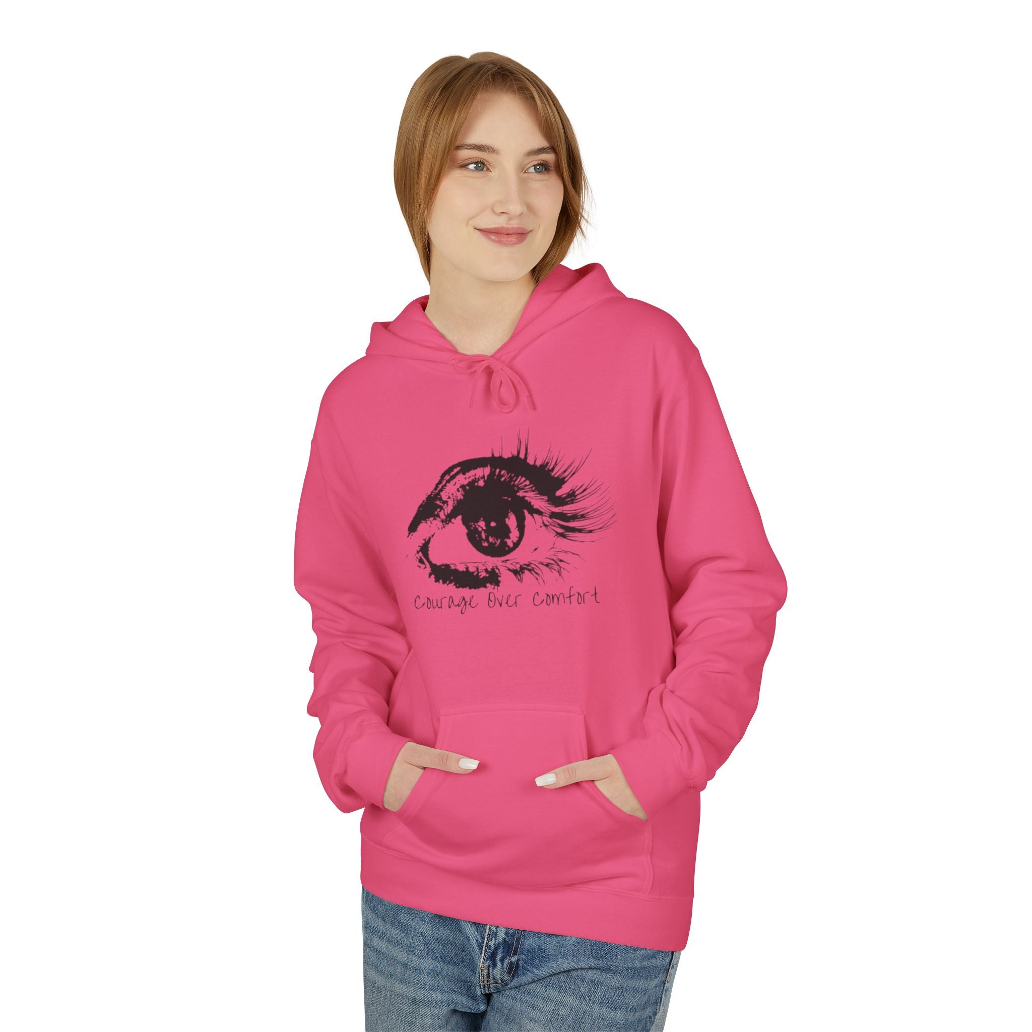 Change Your Control - Eye Sketch Hoodie Minimal Art Pullover