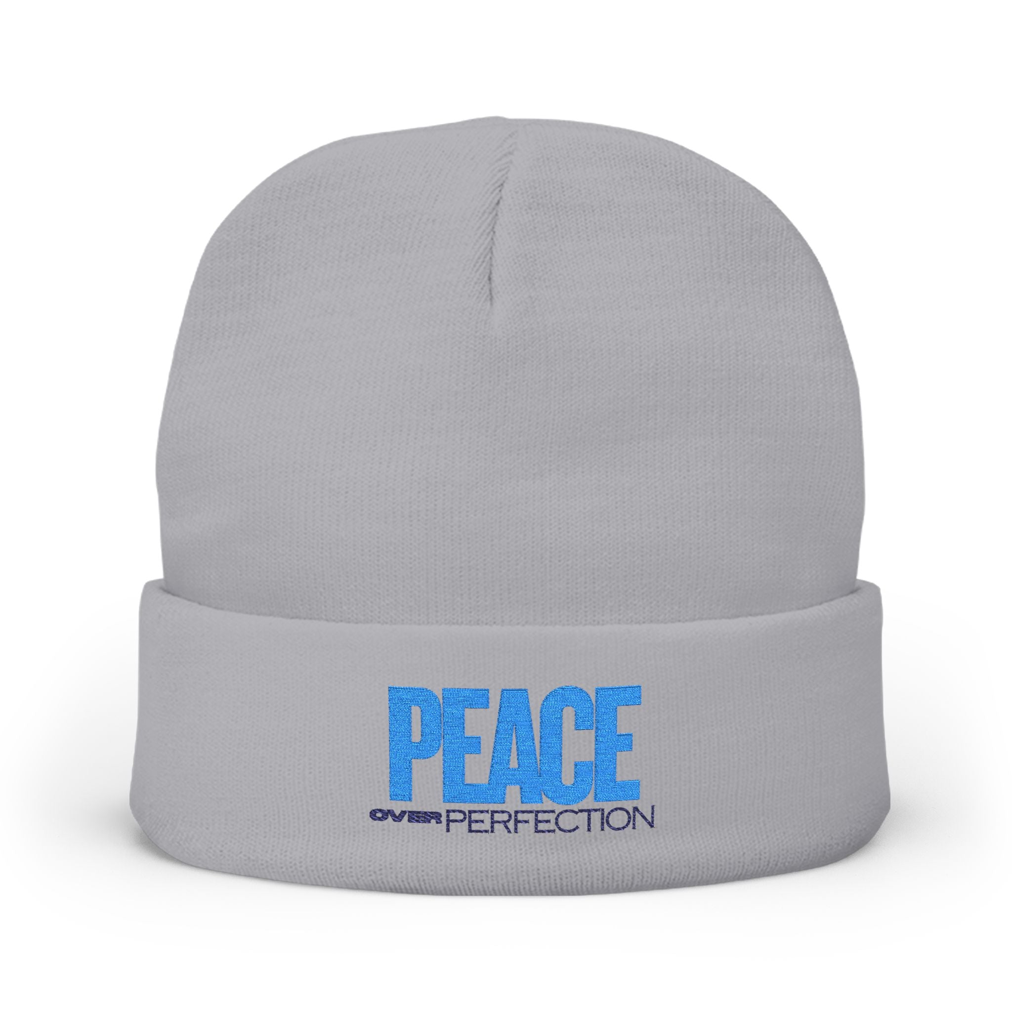 Peace Over Perfection Knit Beanie - Cozy Winter Hat