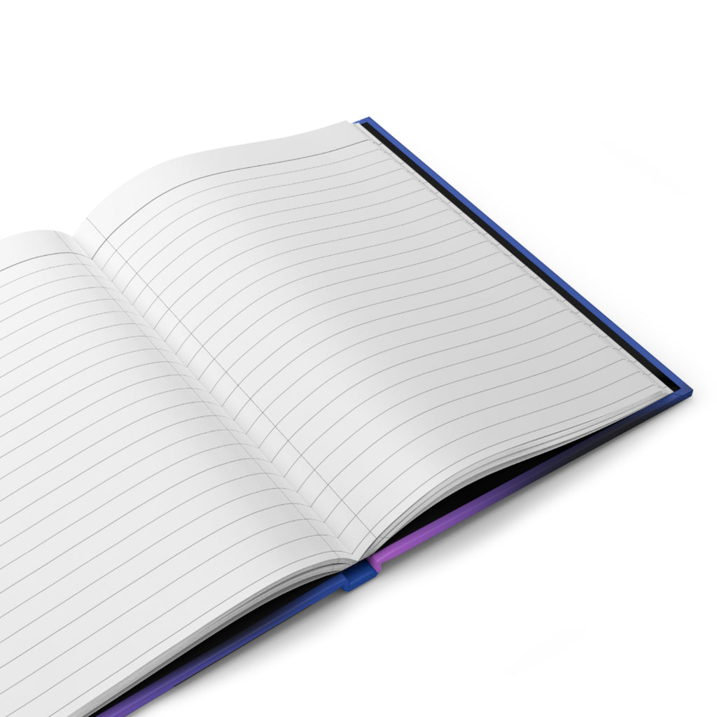 In the Shadows I Build - Inspirational Hardcover Journal Gradient Moon Staircase