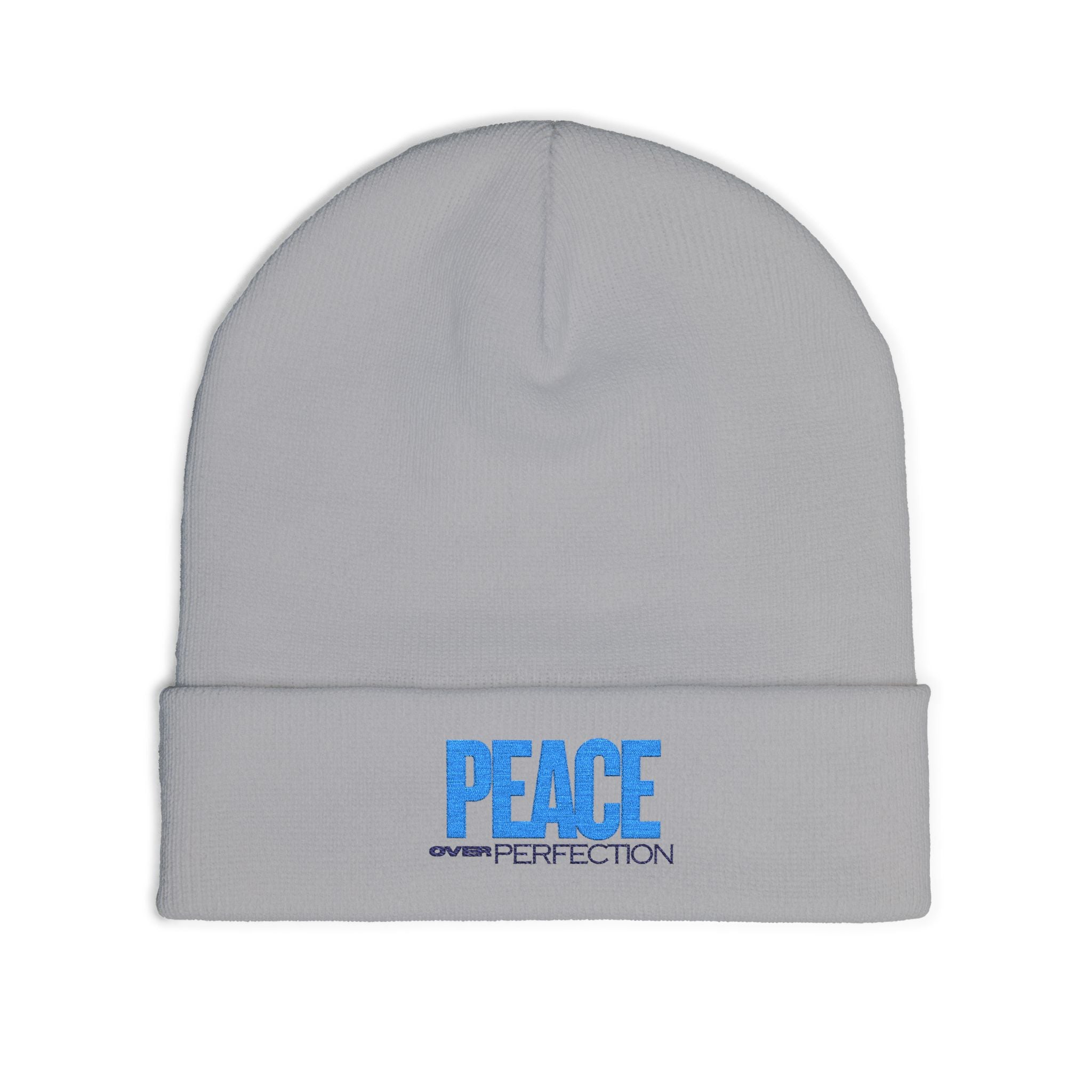 Peace Over Perfection Knit Beanie - Cozy Winter Hat
