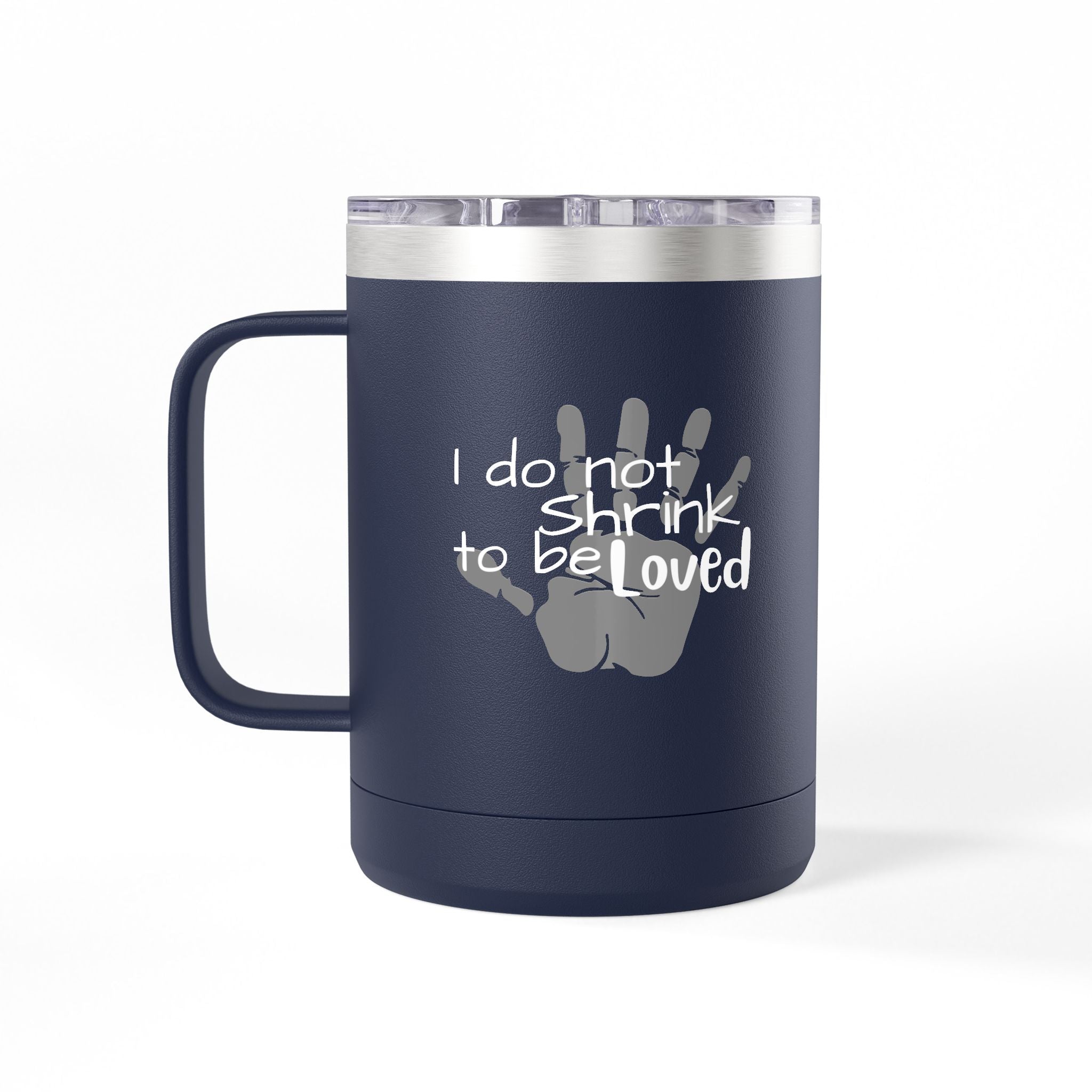 Handprint Mama 15oz Coffee Tumbler Mug Personalized Mom Gift New Mom Keepsake