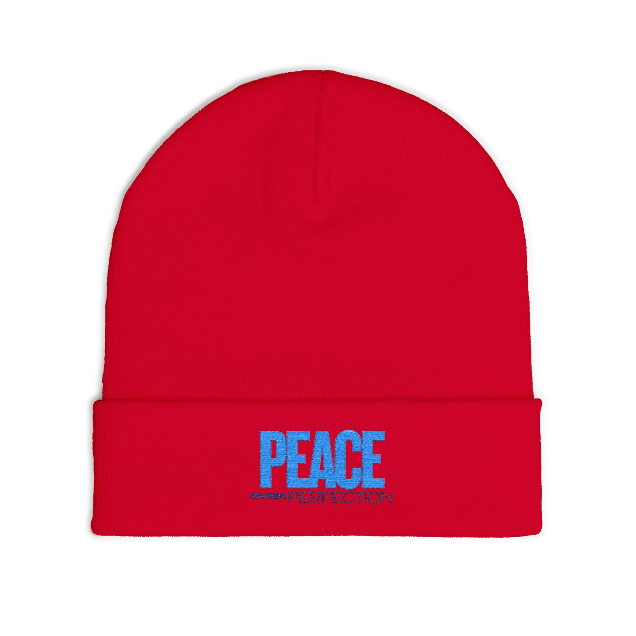 Peace Over Perfection Knit Beanie - Cozy Winter Hat