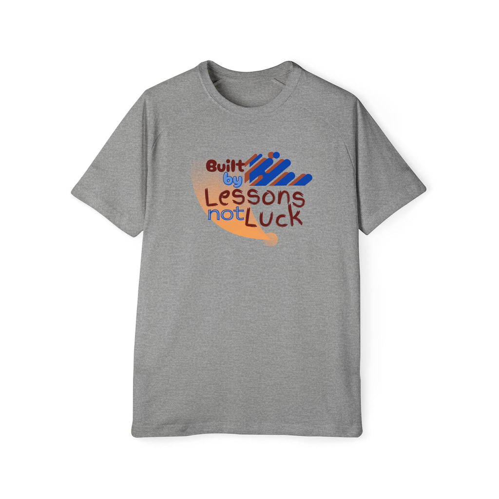 Built By Lessons Not Luck Raglan T-Shirt Motivational Retro Graphic Tee