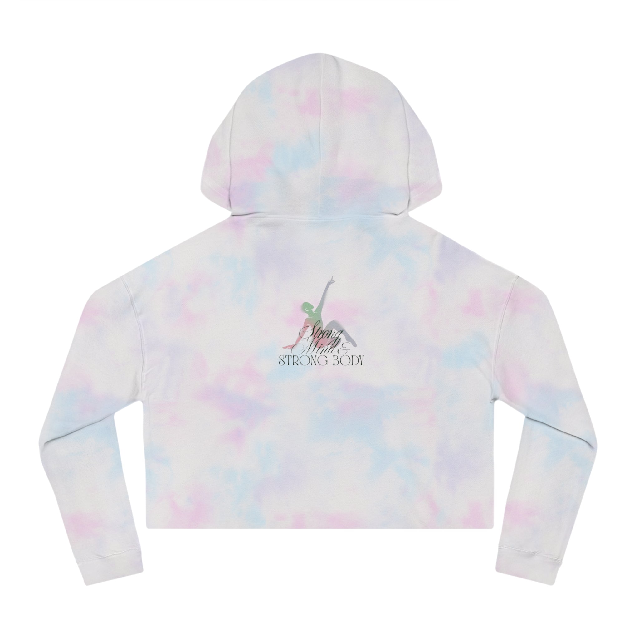 Strong Mind, Strong Body - Cropped Hoodie Graphic