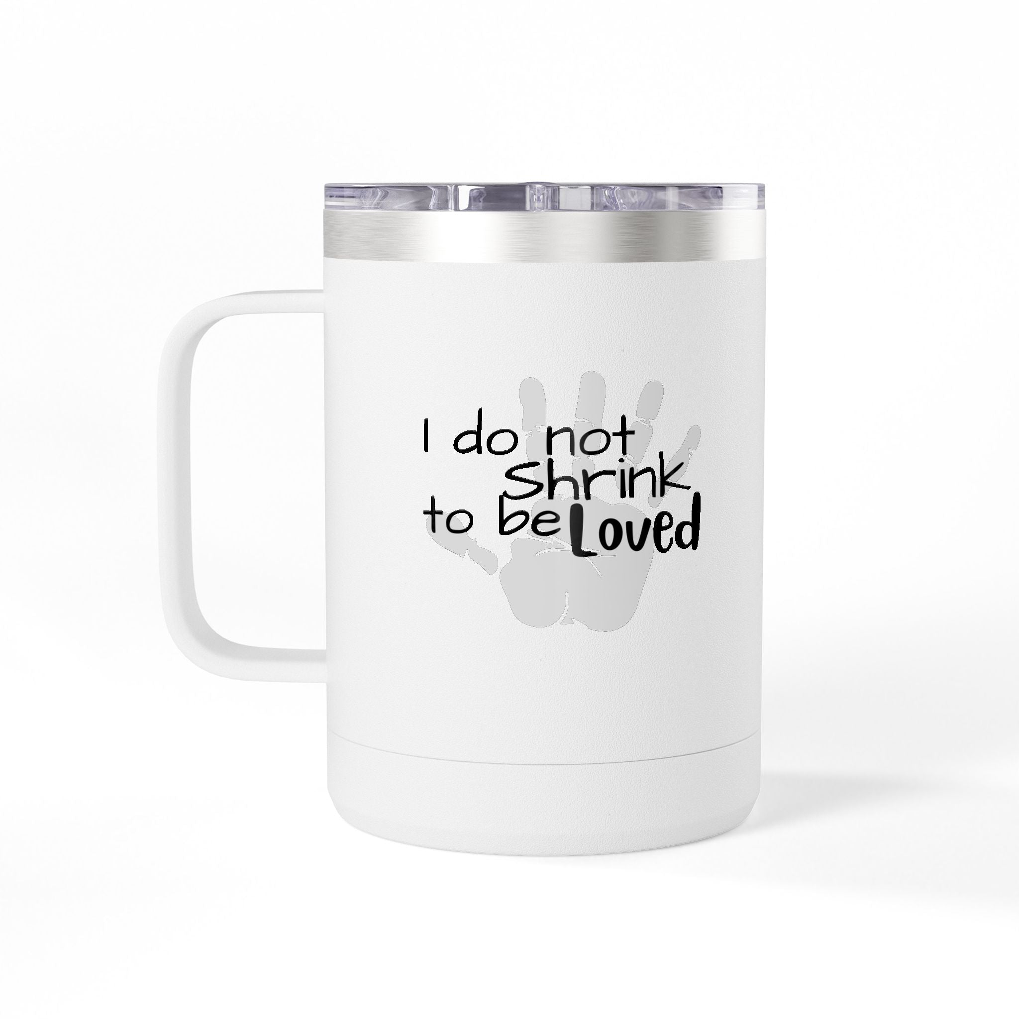 Handprint Mama 15oz Coffee Tumbler Mug Personalized Mom Gift New Mom Keepsake