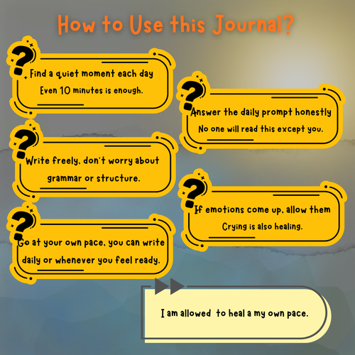 21 Days to Move On and Begin Again | Guided Healing Journal for Letting Go, Self-Love & Emotional Renewal