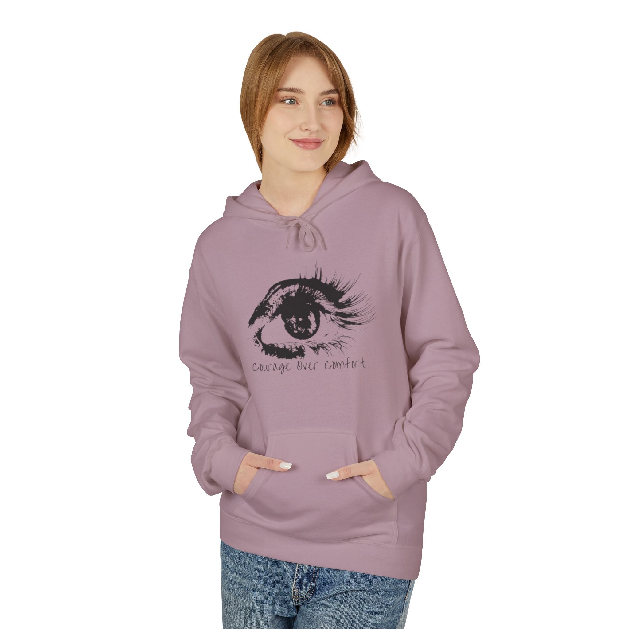 Change Your Control - Eye Sketch Hoodie Minimal Art Pullover
