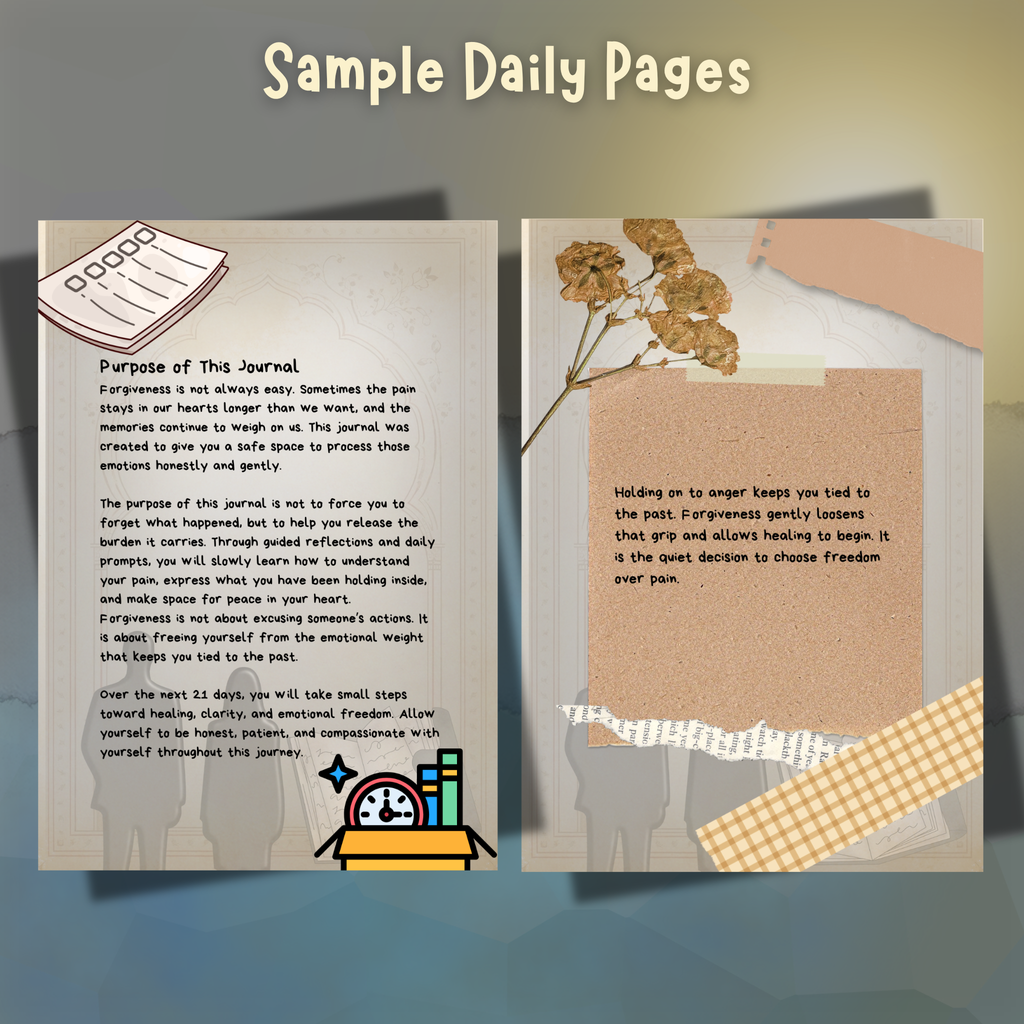 21 Days to Forgive and Release A Guided Healing Journal for Letting Go, Finding Peace, and Emotional Freedom