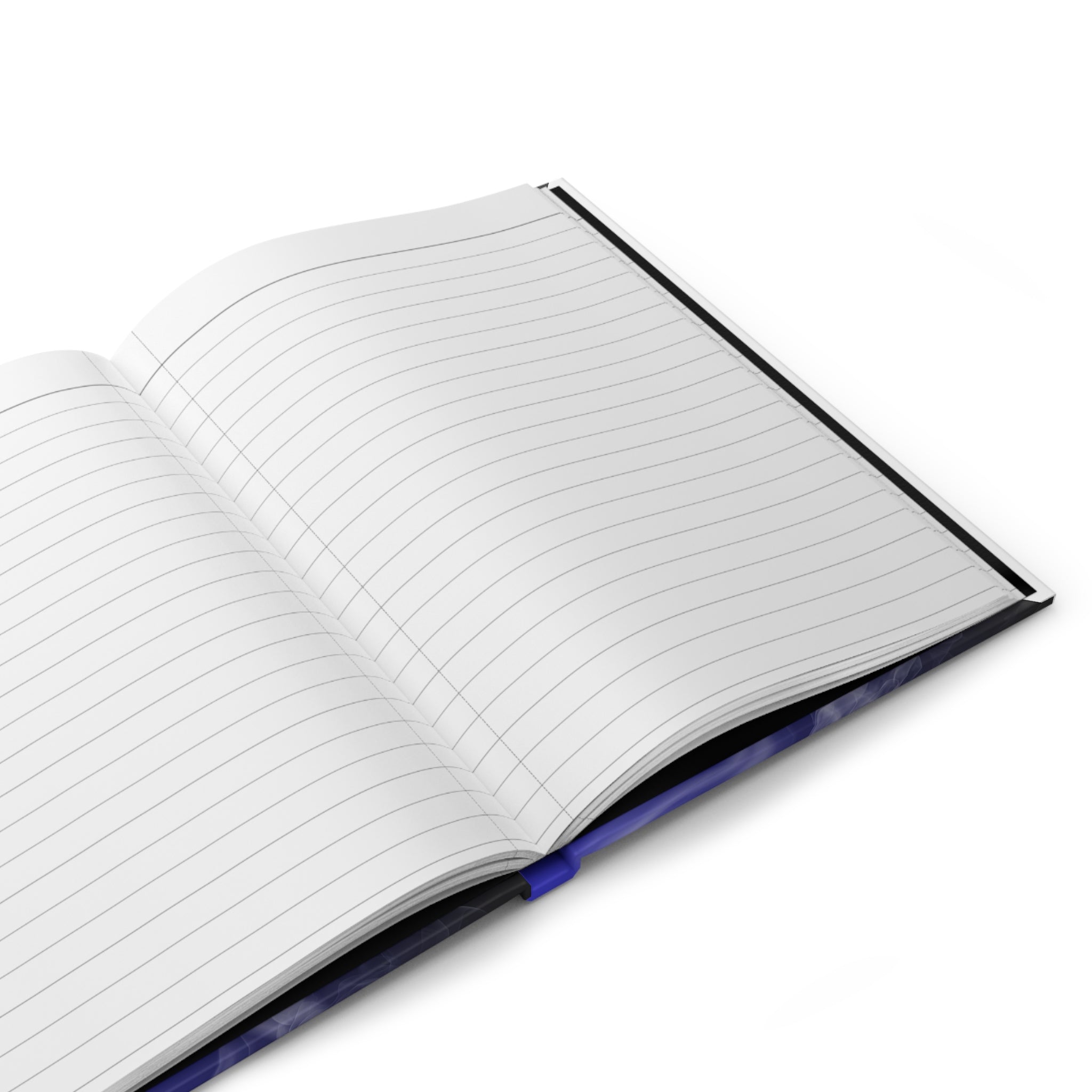 Hardcover Journal — "Let the Silence Be Your Power" Blue Butterfly Meditation Notebook