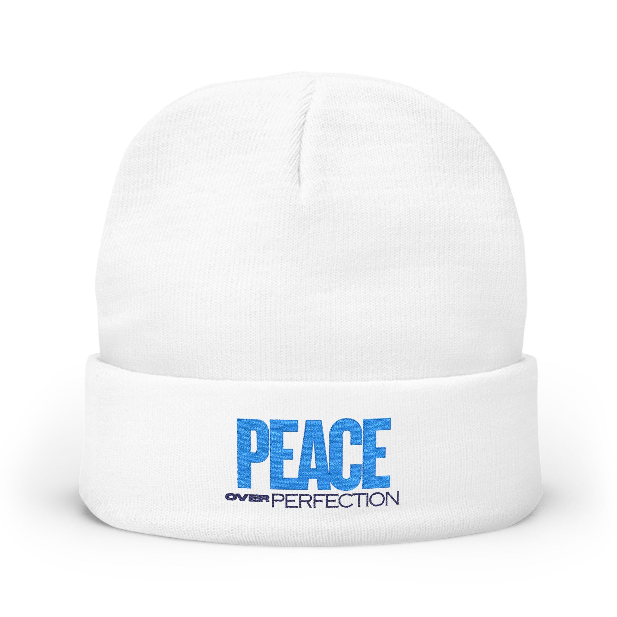 Peace Over Perfection Knit Beanie - Cozy Winter Hat