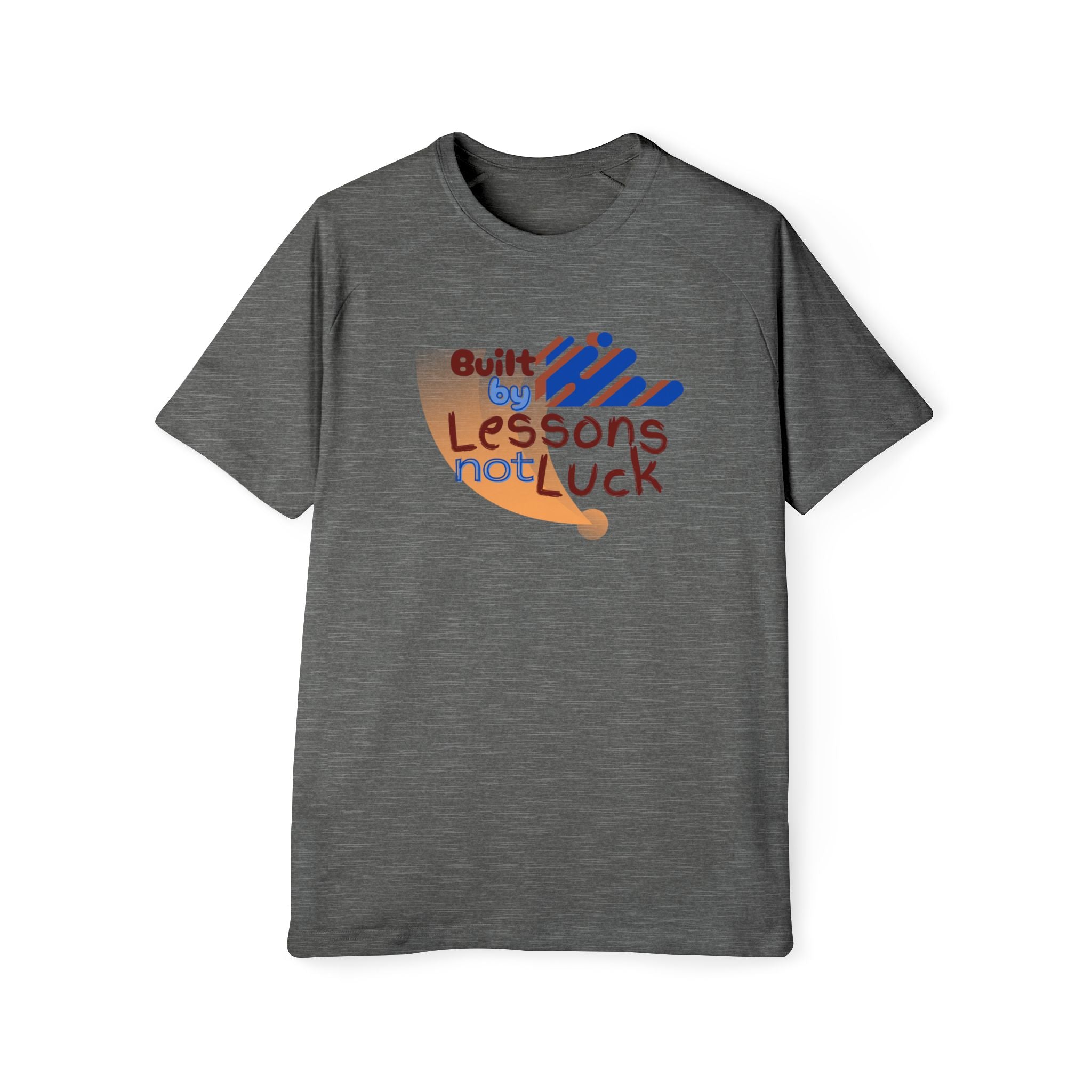 Built By Lessons Not Luck Raglan T-Shirt Motivational Retro Graphic Tee