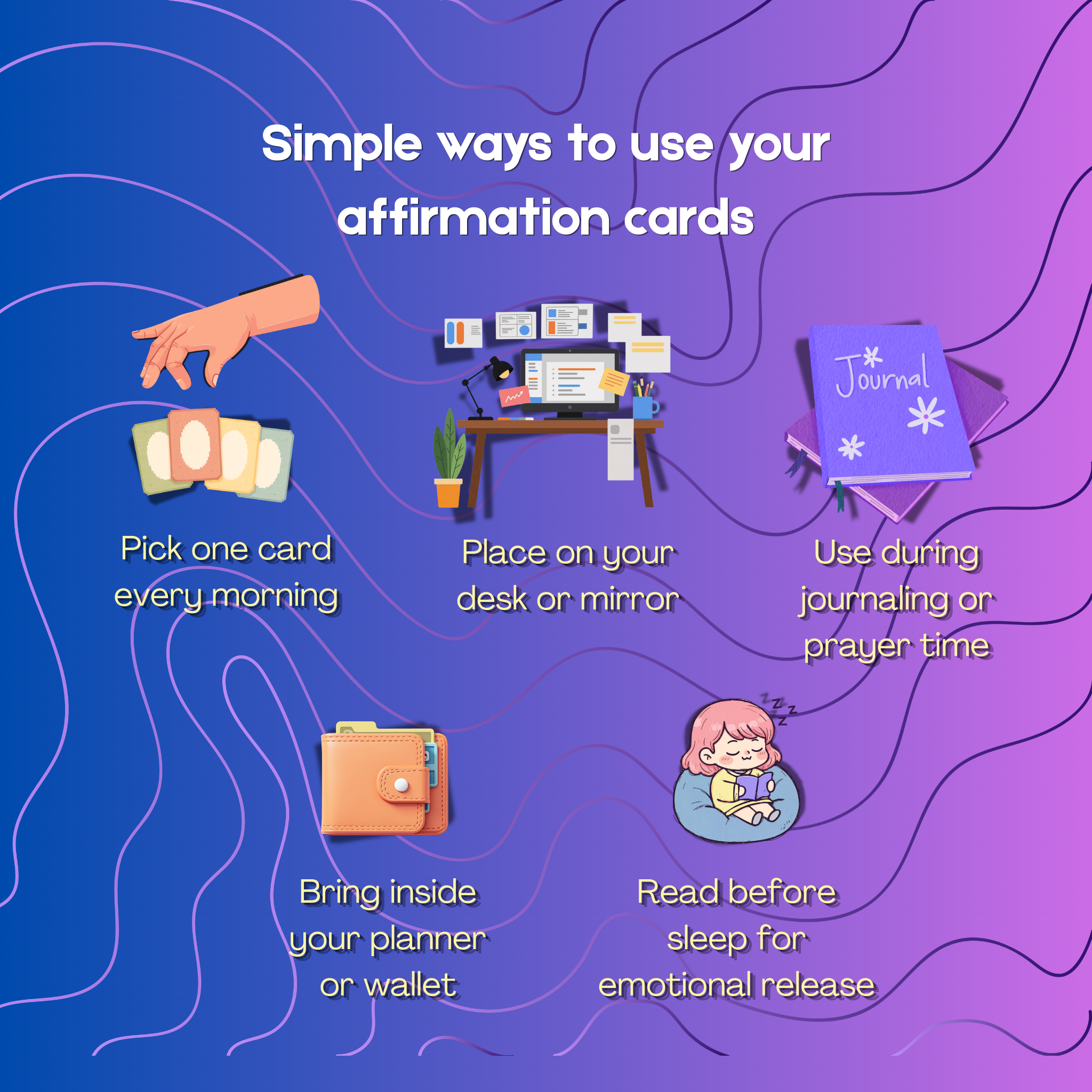 Letting Go & Emotional Freedom Affirmation Cards 50 Printable Cards | Healing Mindset Self-Love Digital Download
