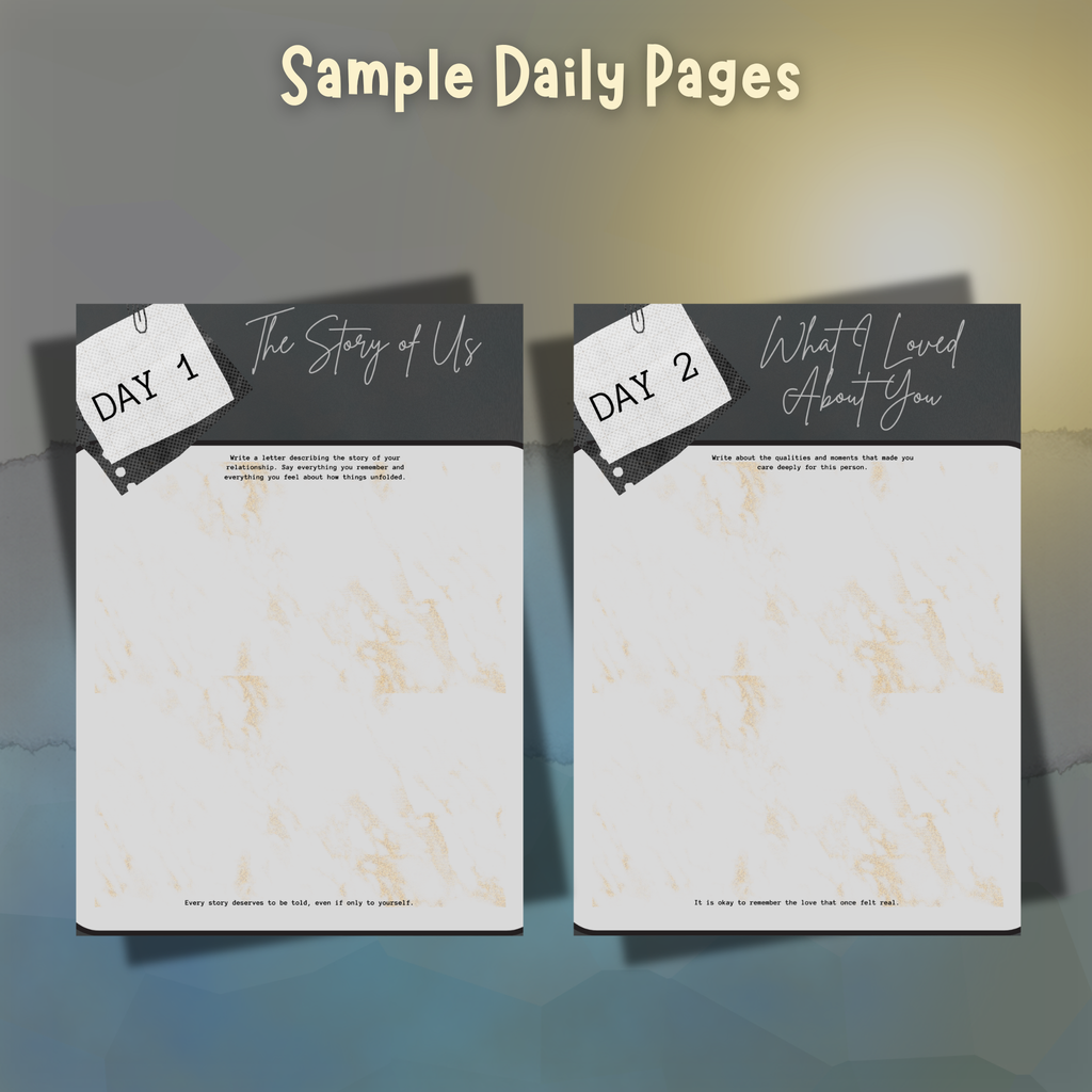 30 Days of Letters I’ll Never Send | Emotional Release & Breakup Healing Journal for Letting Go