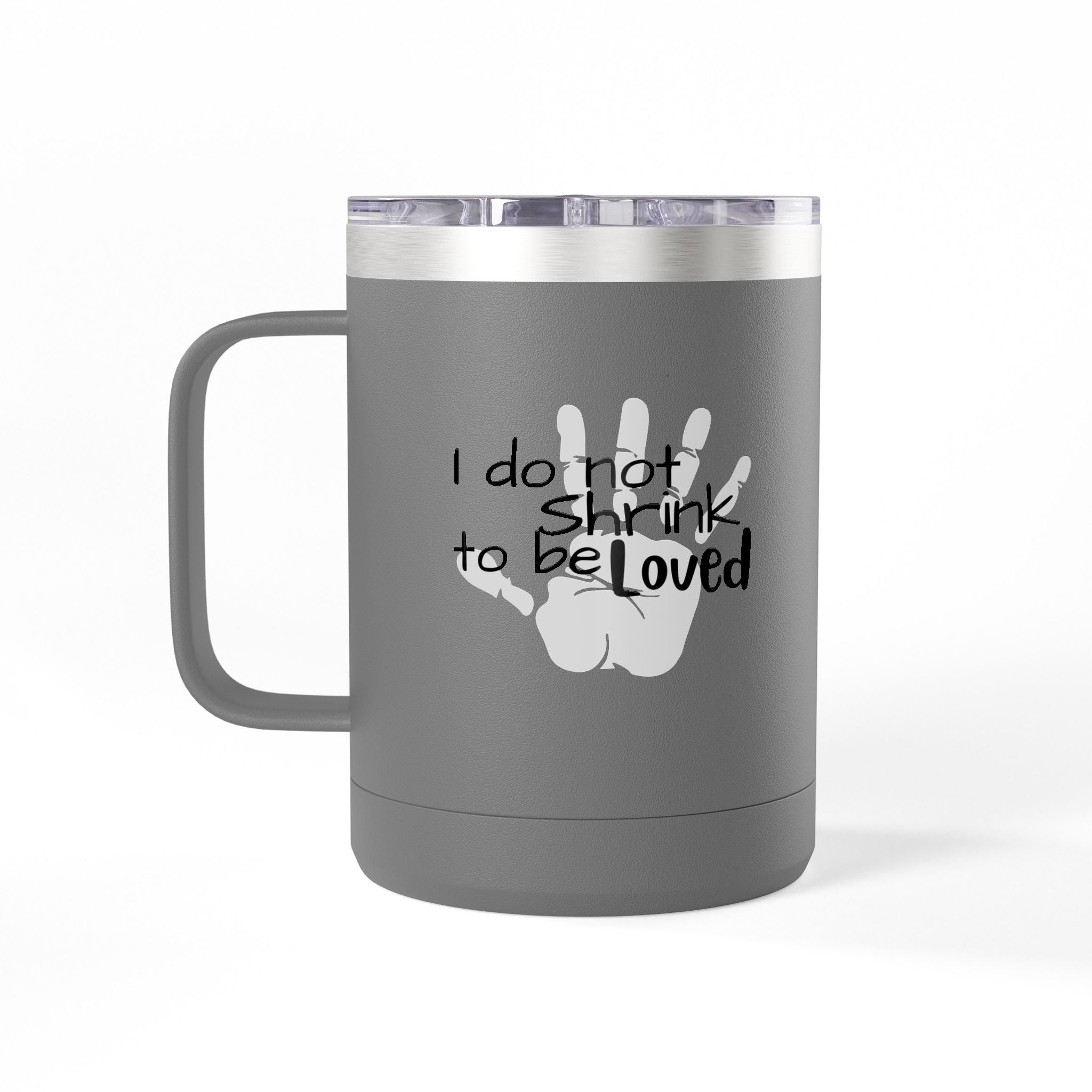 Handprint Mama 15oz Coffee Tumbler Mug Personalized Mom Gift New Mom Keepsake