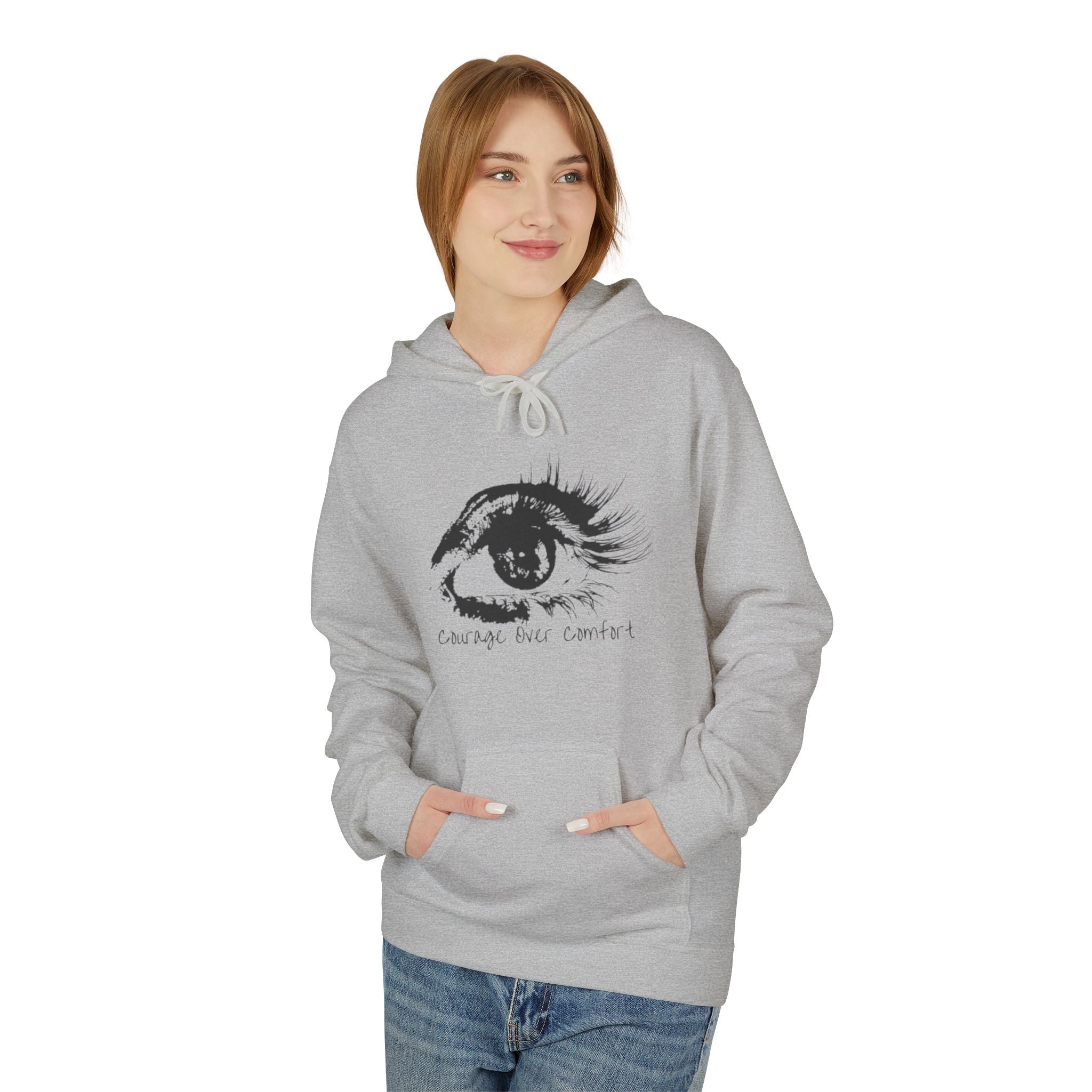 Change Your Control - Eye Sketch Hoodie Minimal Art Pullover