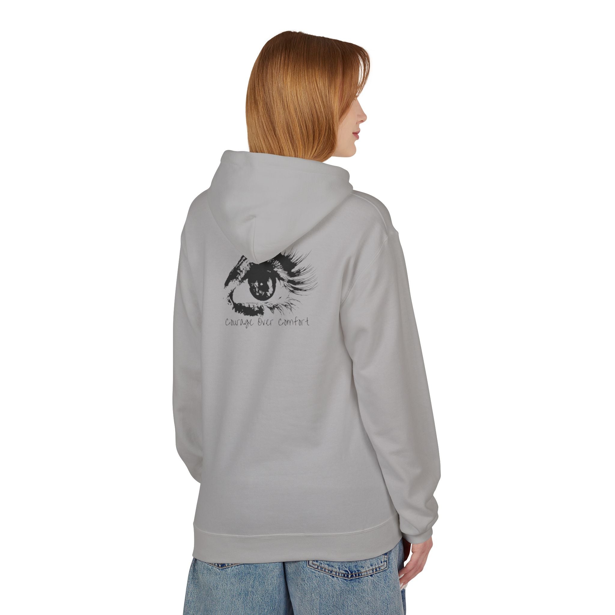 Change Your Control - Eye Sketch Hoodie Minimal Art Pullover
