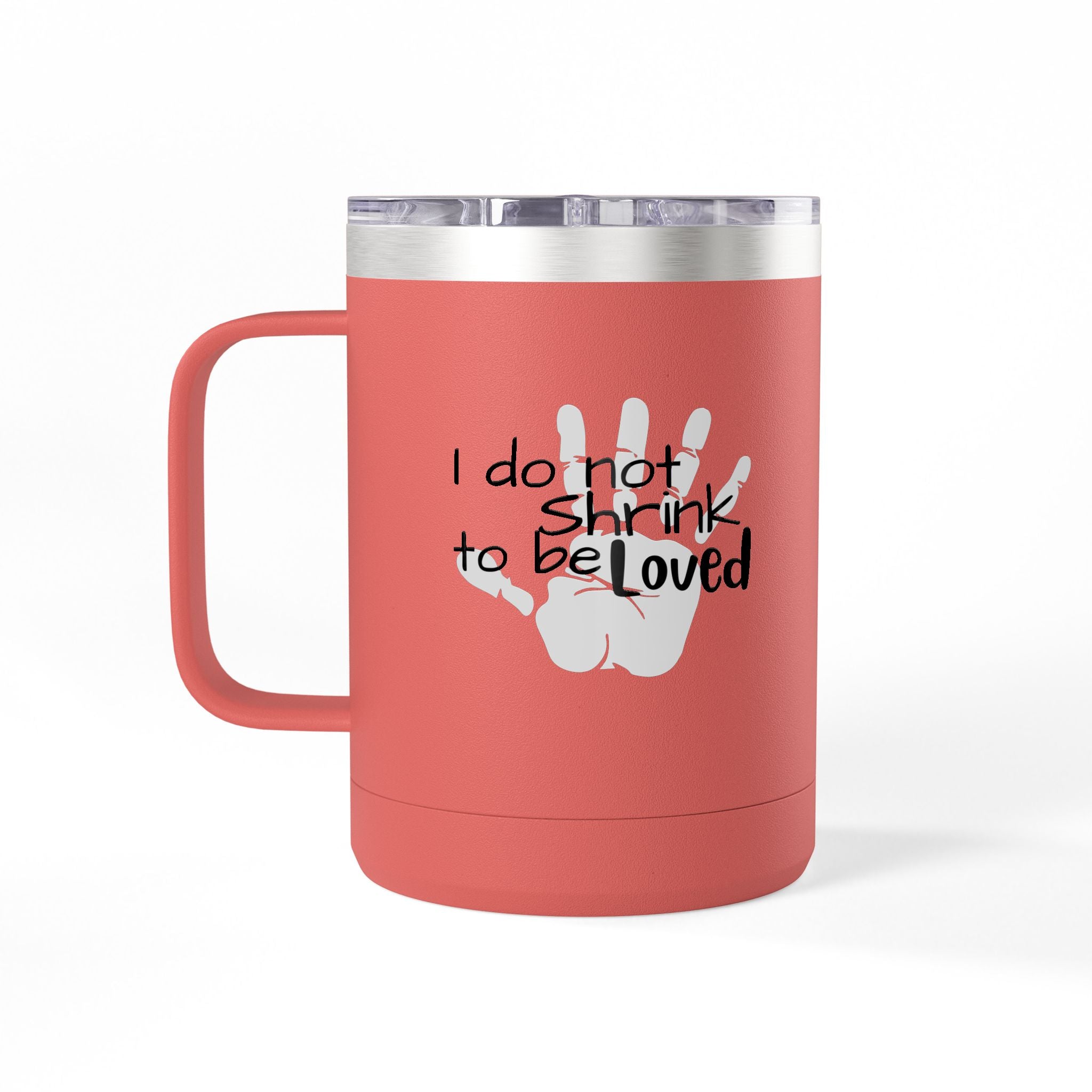 Handprint Mama 15oz Coffee Tumbler Mug Personalized Mom Gift New Mom Keepsake