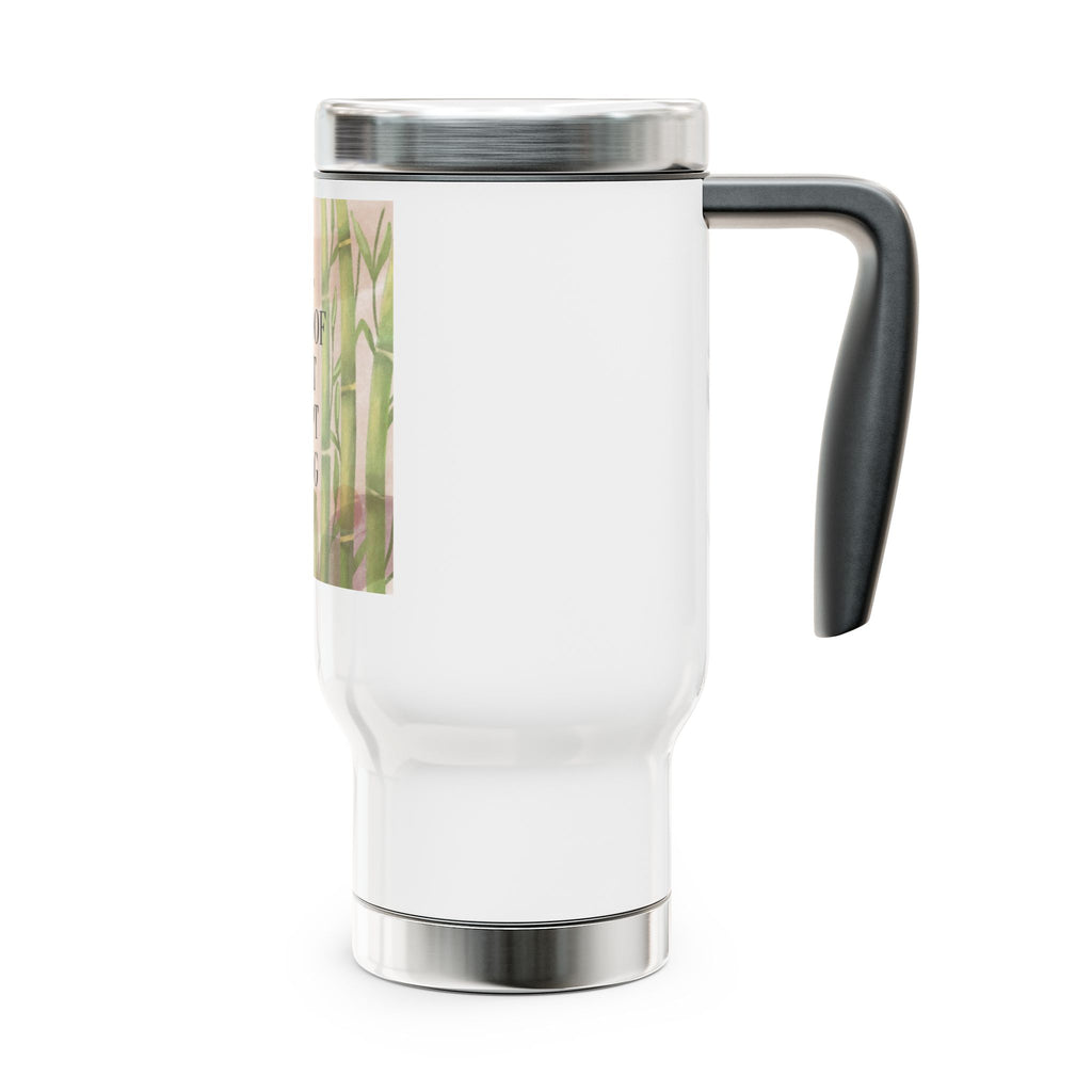 Inspirational Bamboo Travel Mug 14oz Stainless Steel
