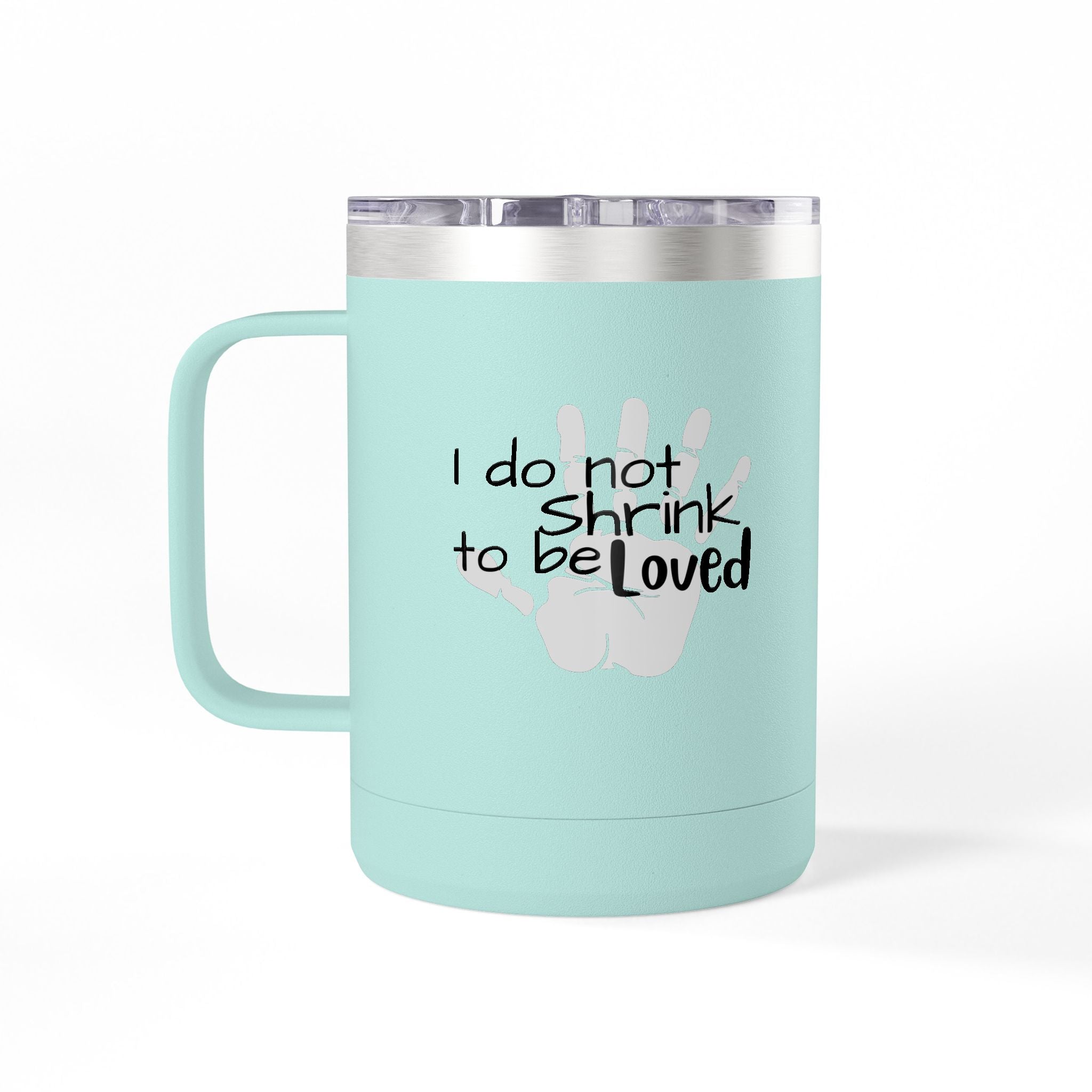 Handprint Mama 15oz Coffee Tumbler Mug Personalized Mom Gift New Mom Keepsake