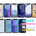 Aesthetic Shadow 10 Phone Wallpapers Pack Digital Download